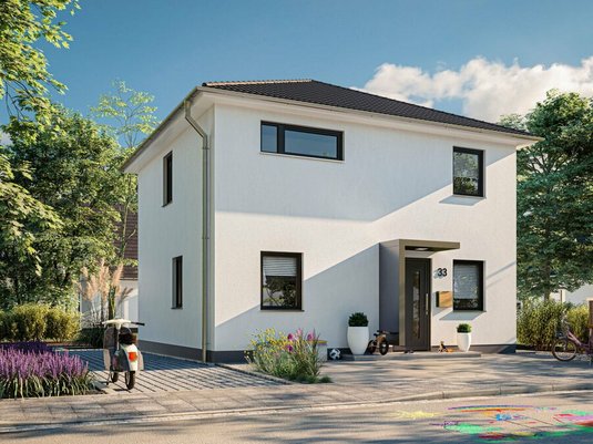 Stadtvilla_Aussenbereich_Eingang_Vordach_Spielzeug_Sonderausstattung