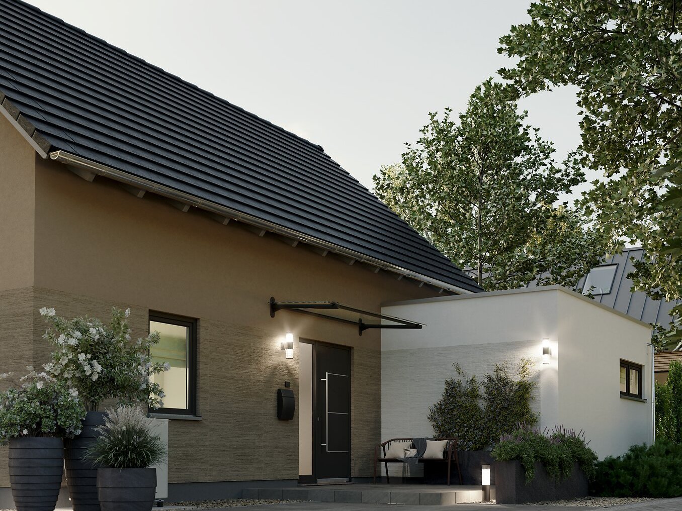 Ext_Einfamilienhaus_Bodensee_129_Kubus_StreetView_Fokus_Abend